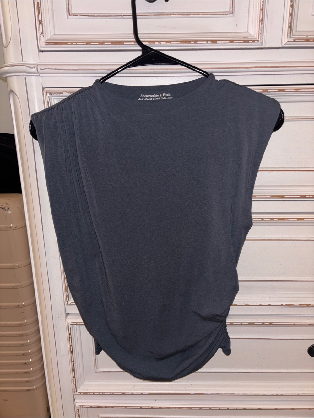Abercrombie & Fitch Women's Charcoal Gray Modal Blend Tank